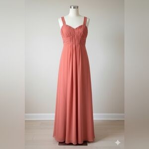 Alfred Angelo Strapless Peach Dress